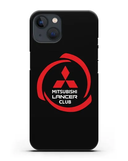 Чехол Mitsubishi Lancer Club силиконовый для iPhone 13