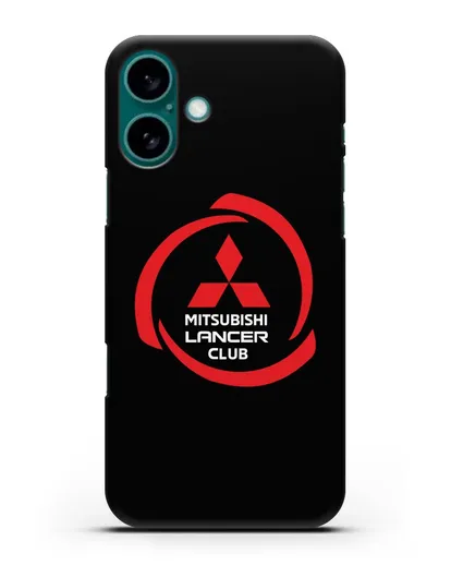 Чехол Mitsubishi Lancer Club силиконовый для iPhone 16 Plus