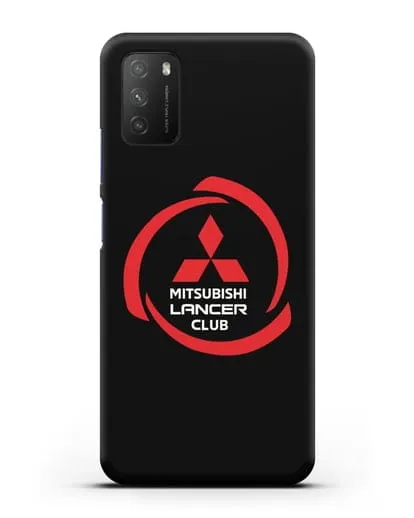 Чехол Mitsubishi Lancer Club силиконовый для Xiaomi Poco M3
