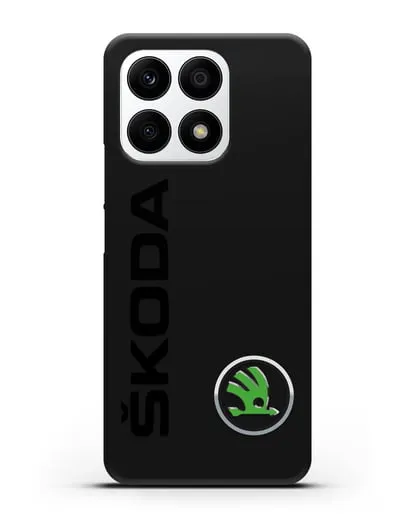 Чехол с надписью Skoda и логотипом силиконовый для Honor X8a