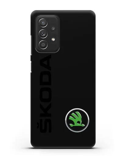 Чехол с надписью Skoda и логотипом силиконовый для Samsung Galaxy A53