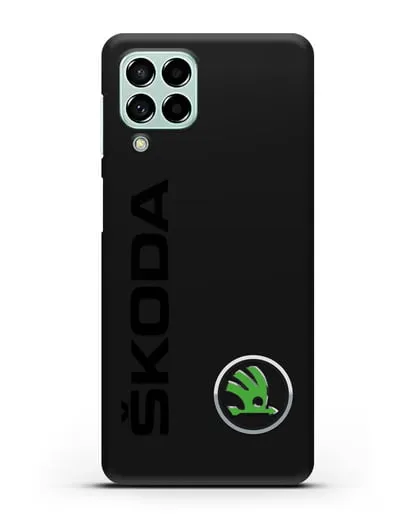 Чехол с надписью Skoda и логотипом силиконовый для Samsung Galaxy M53 [SM-M536]
