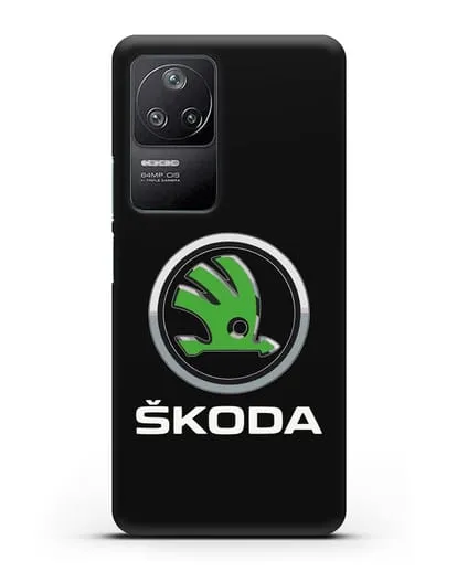 Чехол с логотипом Skoda силиконовый для Xiaomi Poco F4