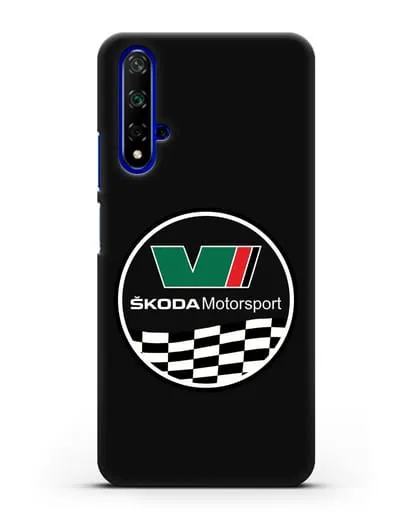 Чехол с логотипом Skoda Motorsport силиконовый для Honor 20