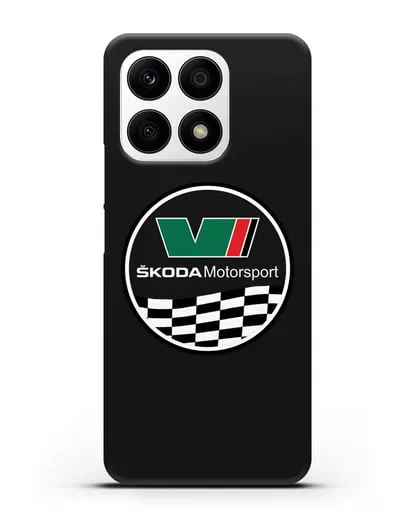 Чехол с логотипом Skoda Motorsport силиконовый для Honor X8a