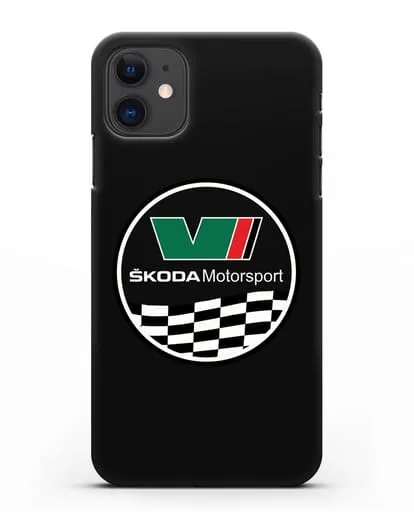Чехол с логотипом Skoda Motorsport силиконовый для iPhone 11