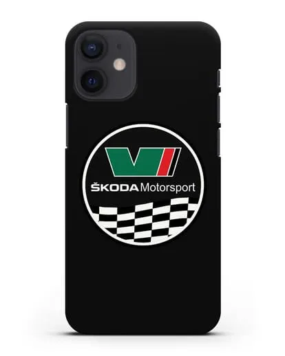 Чехол с логотипом Skoda Motorsport силиконовый для iPhone 12 mini