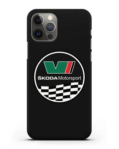 Чехол с логотипом Skoda Motorsport силиконовый для iPhone 12 Pro