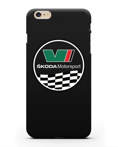 Чехол с логотипом Skoda Motorsport силиконовый для iPhone 6s Plus