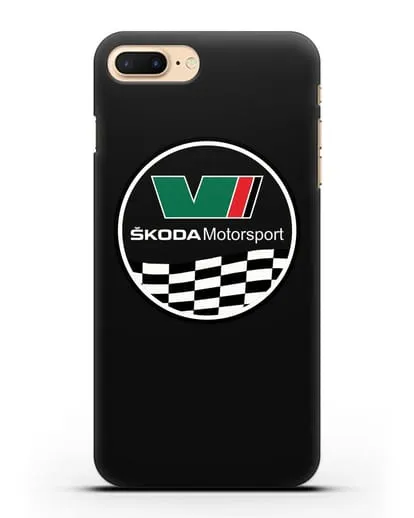Чехол с логотипом Skoda Motorsport силиконовый для iPhone 7 Plus