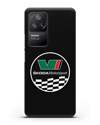 Чехол с логотипом Skoda Motorsport силиконовый для Xiaomi Poco F4