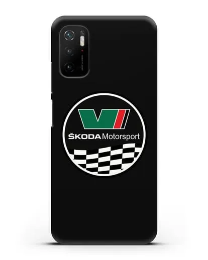 Чехол с логотипом Skoda Motorsport силиконовый для Xiaomi Poco M3 Pro