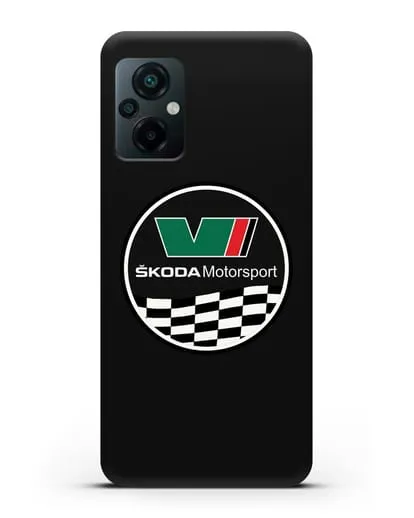 Чехол с логотипом Skoda Motorsport силиконовый для Xiaomi Poco M5