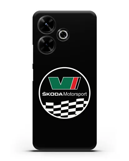 Чехол с логотипом Skoda Motorsport силиконовый для Xiaomi Poco M6