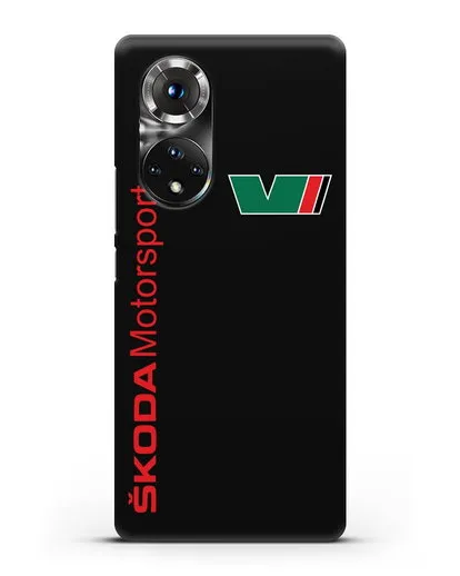 Чехол с надписью Skoda Motorsport силиконовый для Honor 50