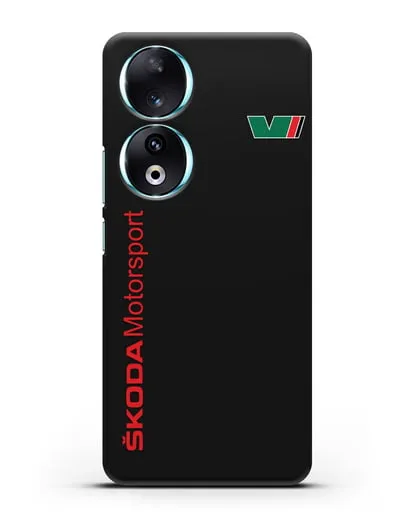 Чехол с надписью Skoda Motorsport силиконовый для Honor 90