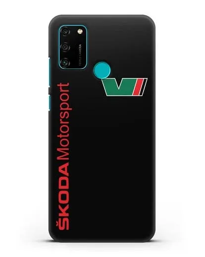Чехол с надписью Skoda Motorsport силиконовый для Honor 9A