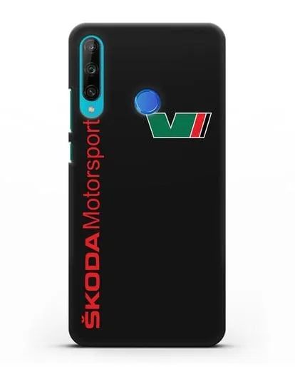 Чехол с надписью Skoda Motorsport силиконовый для Honor 9C