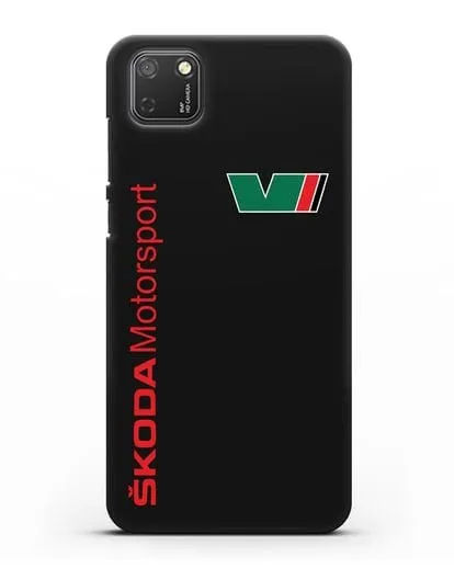 Чехол с надписью Skoda Motorsport силиконовый для Honor 9S