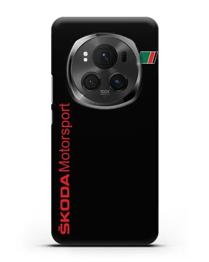 Чехол с надписью Skoda Motorsport силиконовый для Honor Magic 6 Pro