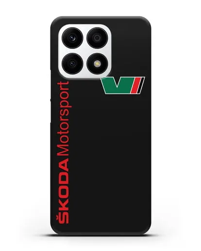 Чехол с надписью Skoda Motorsport силиконовый для Honor X8a