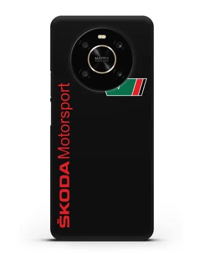 Чехол с надписью Skoda Motorsport силиконовый для Honor X9