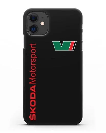 Чехол с надписью Skoda Motorsport силиконовый для iPhone 11