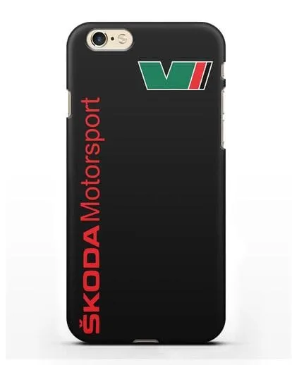 Чехол с надписью Skoda Motorsport силиконовый для iPhone 6s