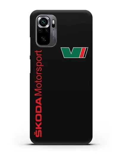 Чехол с надписью Skoda Motorsport силиконовый для Xiaomi Poco M5s
