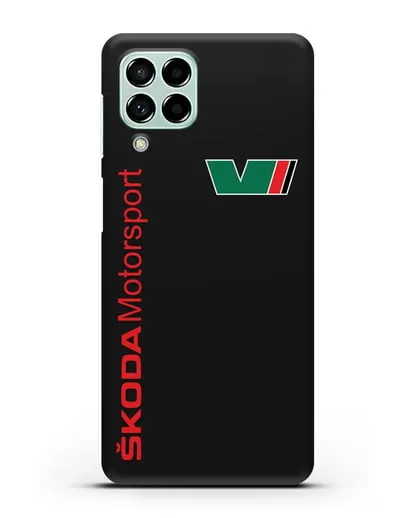 Чехол с надписью Skoda Motorsport силиконовый для Samsung Galaxy M53 [SM-M536]