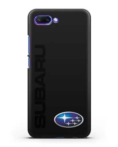 Чехол с надписью Subaru и логотипом силиконовый для Honor 10