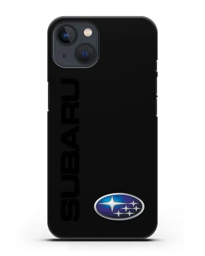 Чехол с надписью Subaru и логотипом силиконовый для iPhone 13 Mini