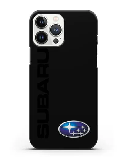 Чехол с надписью Subaru и логотипом силиконовый для iPhone 13 Pro Max