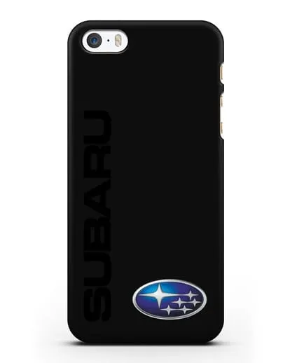 Чехол с надписью Subaru и логотипом силиконовый для iPhone 5/5s/SE