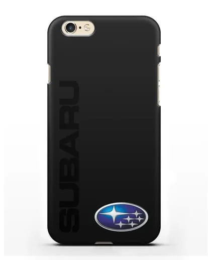 Чехол с надписью Subaru и логотипом силиконовый для iPhone 6s