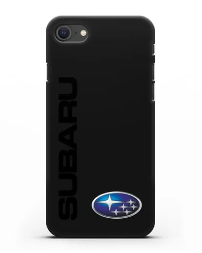Чехол с надписью Subaru и логотипом силиконовый для iPhone SE 2020