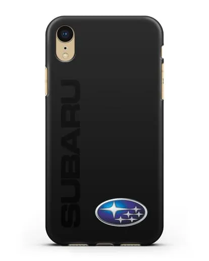 Чехол с надписью Subaru и логотипом силиконовый для iPhone XR