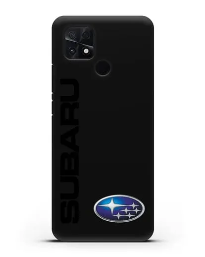 Чехол с надписью Subaru и логотипом силиконовый для Xiaomi Poco C40