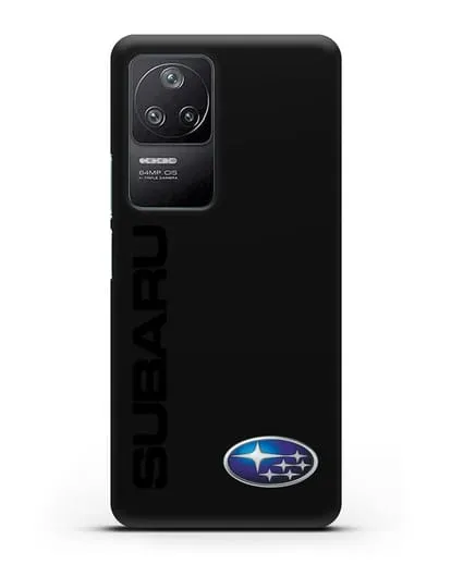 Чехол с надписью Subaru и логотипом силиконовый для Xiaomi Poco F4