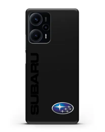 Чехол с надписью Subaru и логотипом силиконовый для Xiaomi Poco F5
