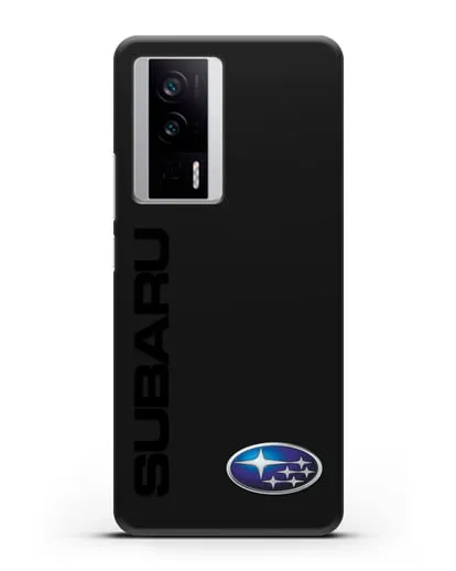 Чехол с надписью Subaru и логотипом силиконовый для Xiaomi Poco F5 Pro