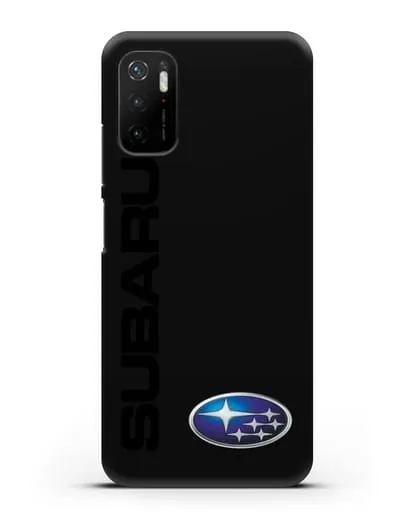 Чехол с надписью Subaru и логотипом силиконовый для Xiaomi Poco M3 Pro