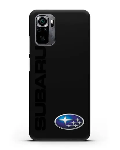 Чехол с надписью Subaru и логотипом силиконовый для Xiaomi Poco M5s