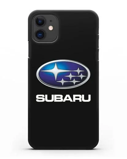 Чехол с логотипом Subaru силиконовый для iPhone 11