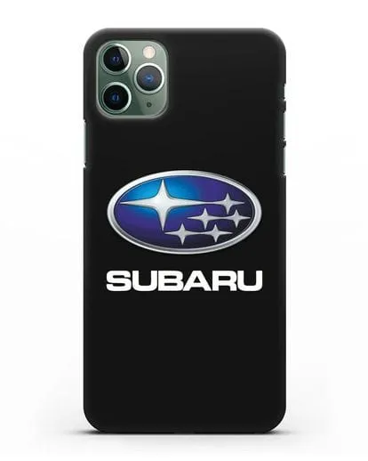 Чехол с логотипом Subaru силиконовый для iPhone 11 Pro