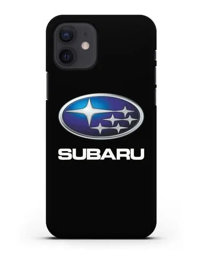 Чехол с логотипом Subaru силиконовый для iPhone 12