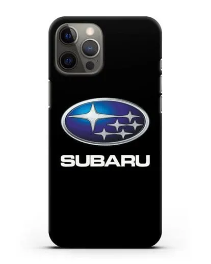Чехол с логотипом Subaru силиконовый для iPhone 12 Pro Max