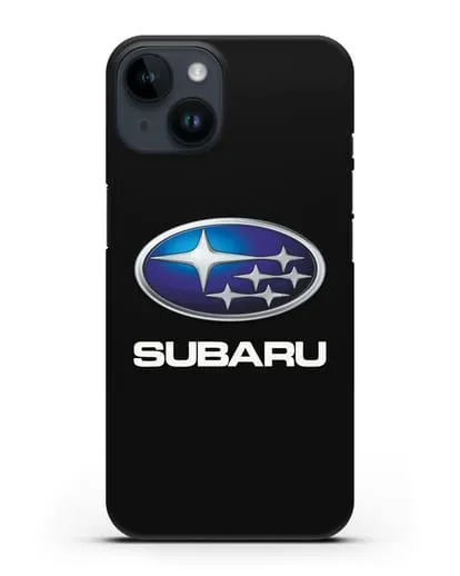 Чехол с логотипом Subaru силиконовый для iPhone 14