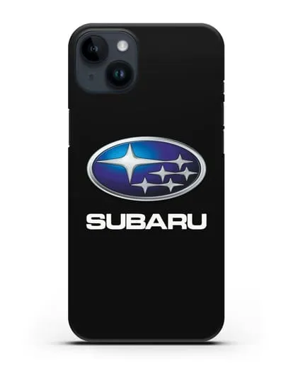 Чехол с логотипом Subaru силиконовый для iPhone 14 Plus