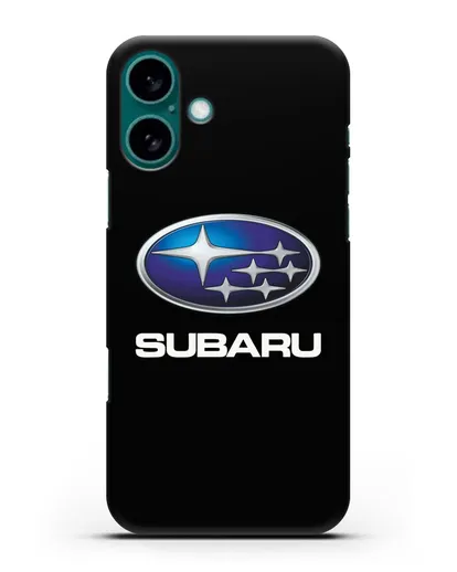 Чехол с логотипом Subaru силиконовый для iPhone 16 Plus